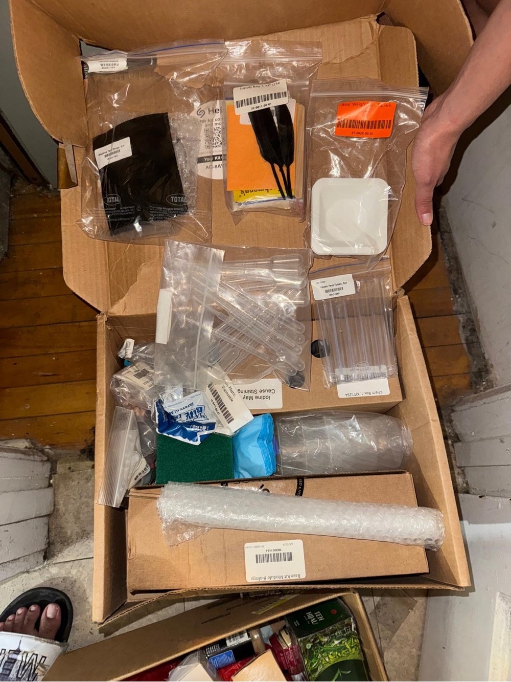 Bulk Assorted Lab Supplies - Clear Plastic Tubes & Accessories